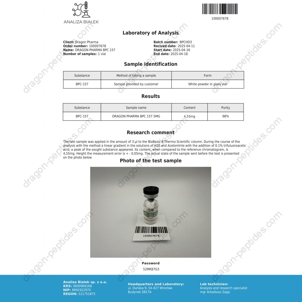 BPC 157 (Body Protective Compound 157) 5mg BPC 157 (Body Protective Compound 157) 5mg