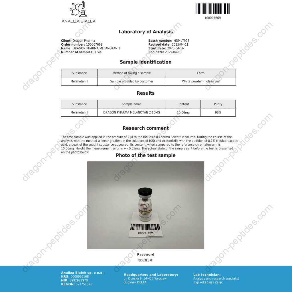 MELANOTAN 2 10mg MELANOTAN 2 10mg