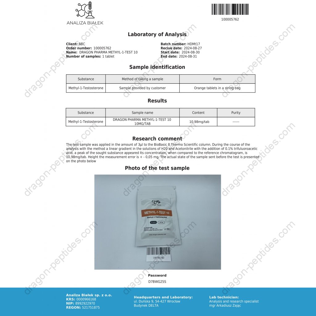 METHYL-1-TEST 10 METHYL-1-TEST 10