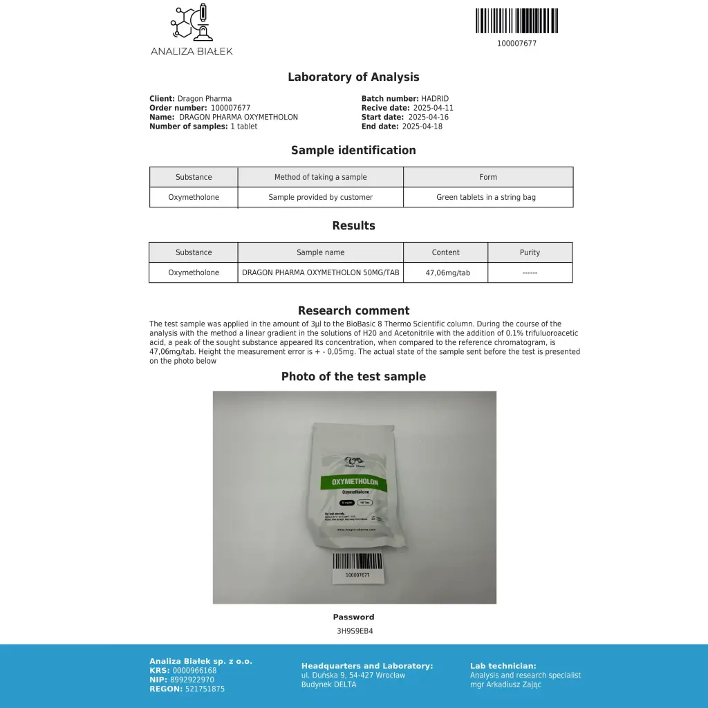 OXYMETHOLON 50mg OXYMETHOLON 50mg